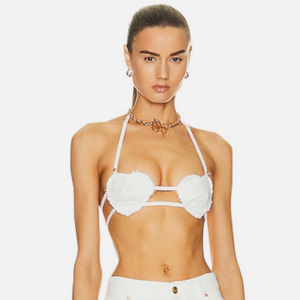 Blumarine Heart Bralette Top